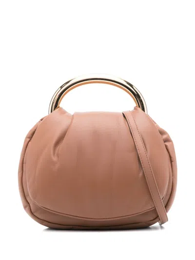 Blumarine Ring Tote Bag In Brown