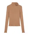 Blumarine Rose Detail Sweater In Pink