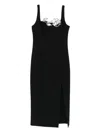 Blumarine Rose-embellished Dress In Black