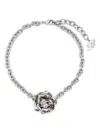 Blumarine Rose-motif Choker In Silver