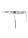 Blumarine Rose-motif Necklace In Silver