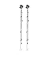 Blumarine Rose Pendants Earrings In Silver
