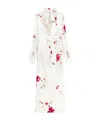 Blumarine Roses-print Maxi Dress In White