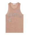 Blumarine Round Neck Vest In Nude