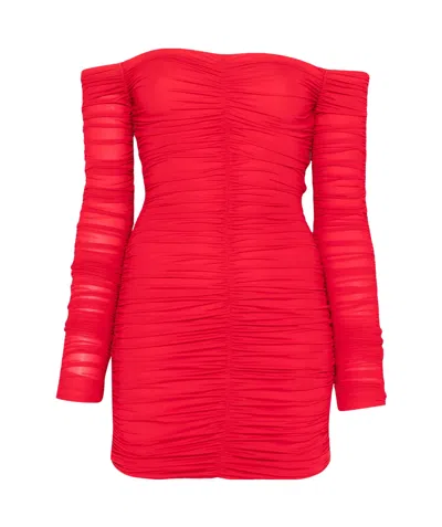 BLUMARINE RUCHED MINI DRESS