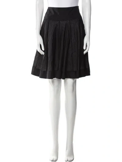 Pre-owned Blumarine Ruffle Embellishment Knee-length Skirt In Black
