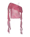 Blumarine Pink Viscose Blouse In Pink