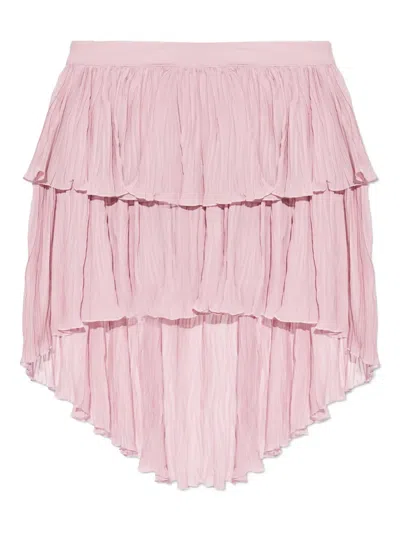 BLUMARINE RUFFLED ASYMMETRICAL SKIRT