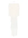Blumarine Ruffled Blouse In Neutrals