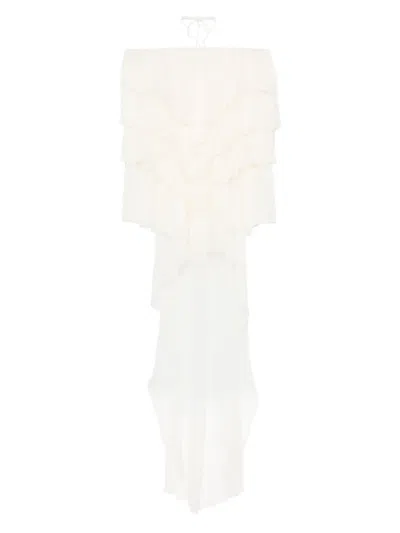 Blumarine Ruffled Blouse In Multicolor