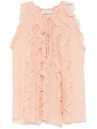 BLUMARINE RUFFLED BLOUSE
