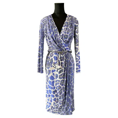 Pre-owned Blumarine Rusched Leopard Dress In Gray