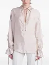 Blumarine Blouse In Rose-pink Viscose In Pink