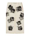 Blumarine Floral-embroidery Tulle Midi Skirt In White