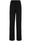 Blumarine Wide Leg Satin Joggers In Schwarz