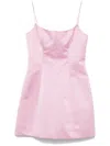Blumarine Satin Mini Dress In Pink