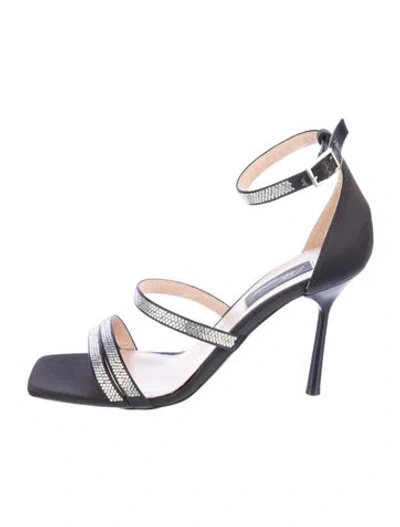 Pre-owned Blumarine Satin Sandals In Purple