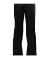 Blumarine Satin Straight-leg Trousers In Black