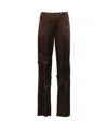Blumarine Satin Wide-leg Cargo Trousers In Black