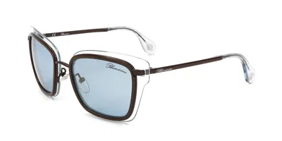 Blumarine Sbm103 7u2g Occhiali Da Sole Marroni Per Uomo