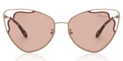 Blumarine Sbm152 0e59 Women's Sunglasses Rose-gold Size 57