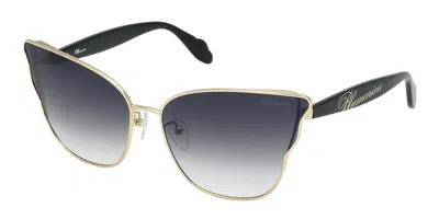 Blumarine Sbm158 0300 Women's Sunglasses Rose-gold Size 68