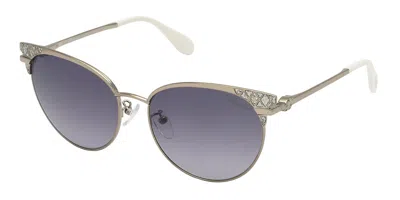 Blumarine Sbm163s 0a39 Women's Sunglasses Rose-gold Size 58