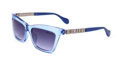 Blumarine Sbm732s 097d Occhiali Da Sole Blu Per Donna In Blue