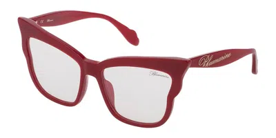 Blumarine Sbm749 9ezx Women's Sunglasses Red Size 58