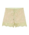 Blumarine Floral-lace Shorts In Nude