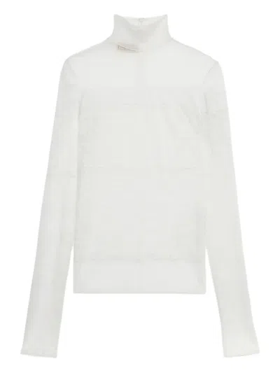 Blumarine Scalloped-lace Blouse In White