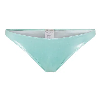 Blumarine Embellished Bikini Bottom In Green