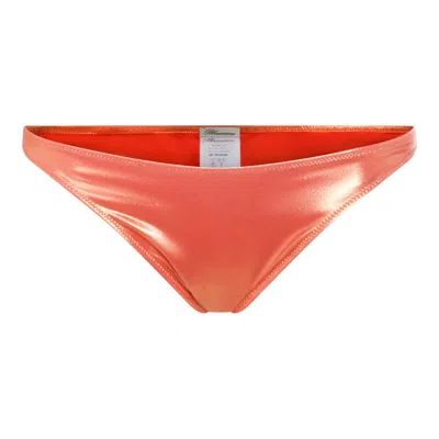 Blumarine Logo-detail Bikini Bottom In Orange