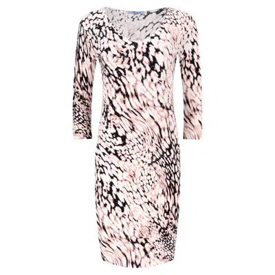 Pre-owned Blumarine Sequin Embellished Printed Dress In Sand