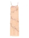 Blumarine Sequin-embellished Tulle Maxi Dress In Pink