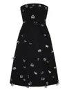 Blumarine Sequin-embellishments Midi Dress In Black
