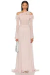 Blumarine Sheer Long Dress
