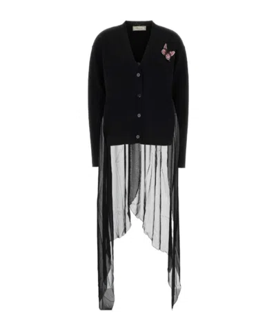 Blumarine 4m204a Knited Cardigan In Black