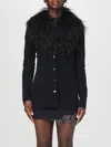 Blumarine Cardigan In Lana Nera Donna