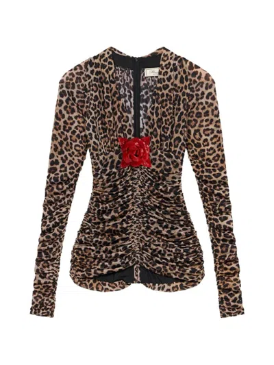 Blumarine Shirt In Animal Print