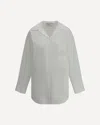 Blumarine Cotton Poplin Shirt In White