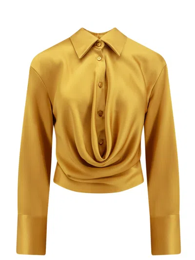 Blumarine Shirt In Gold