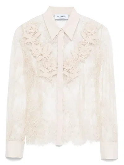 Blumarine Shirts In Beige