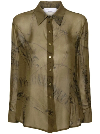 Blumarine Shirts In Green