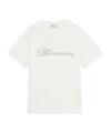 Blumarine Rhinestone-embellished Butterfly-motif T-shirt In White