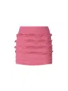 Blumarine Elastic Waist Skirt In Red