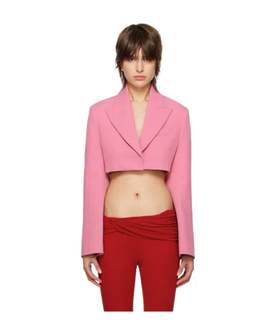 Blumarine Short Suit Coat In Pink