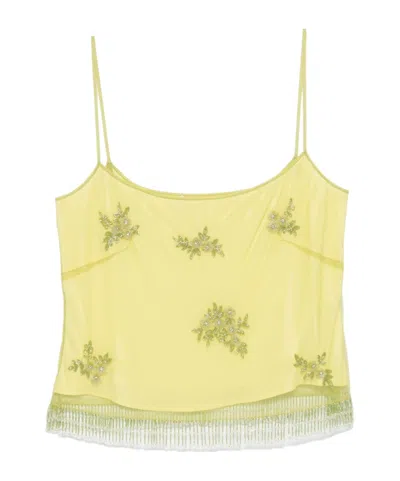 Blumarine Shoulder Strap Sling In Yellow