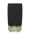 Blumarine Grisaille Skirt In Black