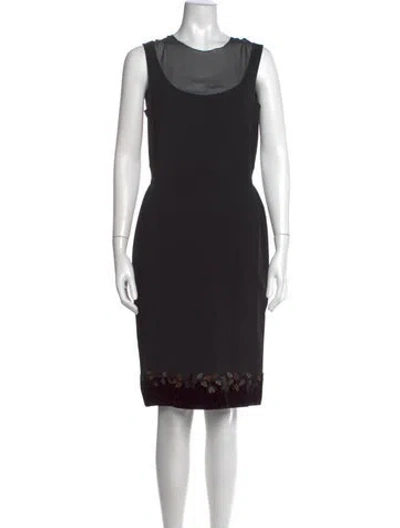Pre-owned Blumarine Silk Knee-length Dress In Blue